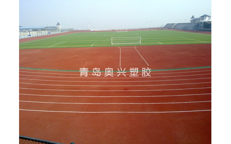青州技师学院塑胶跑道案例